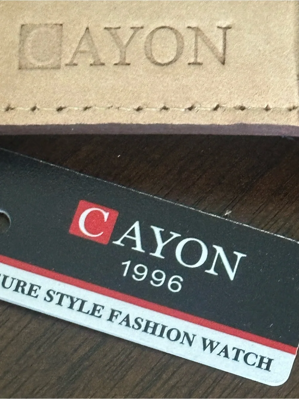 C'YON Men's Chronograph Watch - Black & Brown New in package